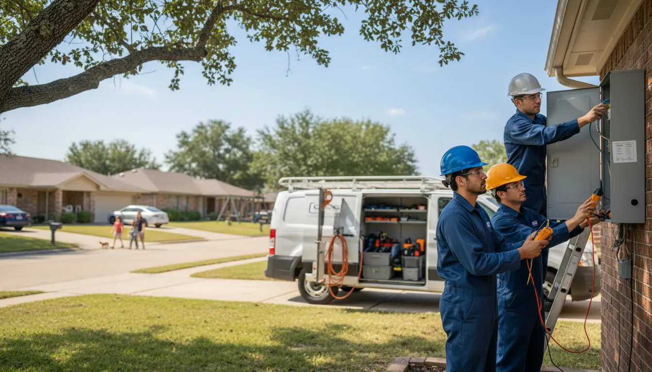 Certified electrician providing emergency electrical services in Gas, KS